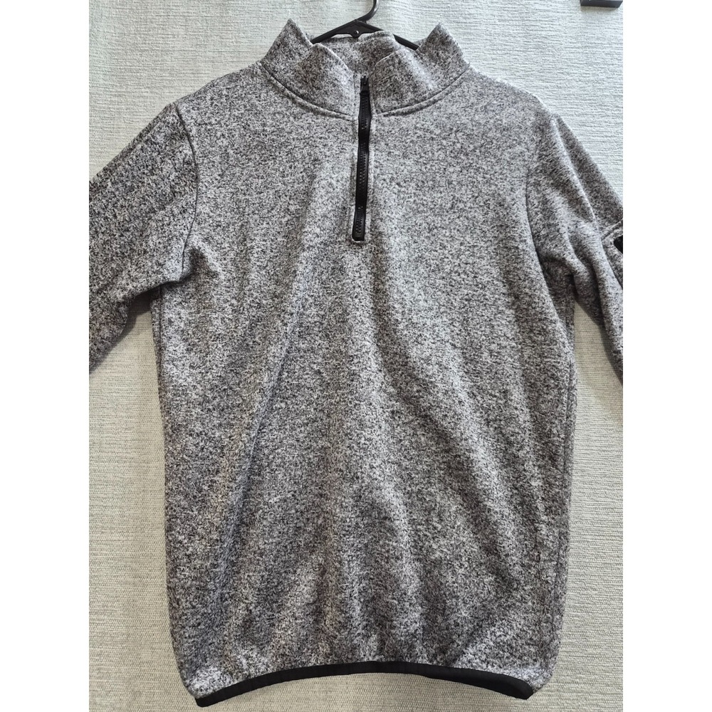 Jackson Hole Outerwear Jacket Mens Medium Heather Gray Fleece Lined Mock Neck